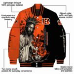 cincinnati bengals hands in prayer orange black jacket best selling