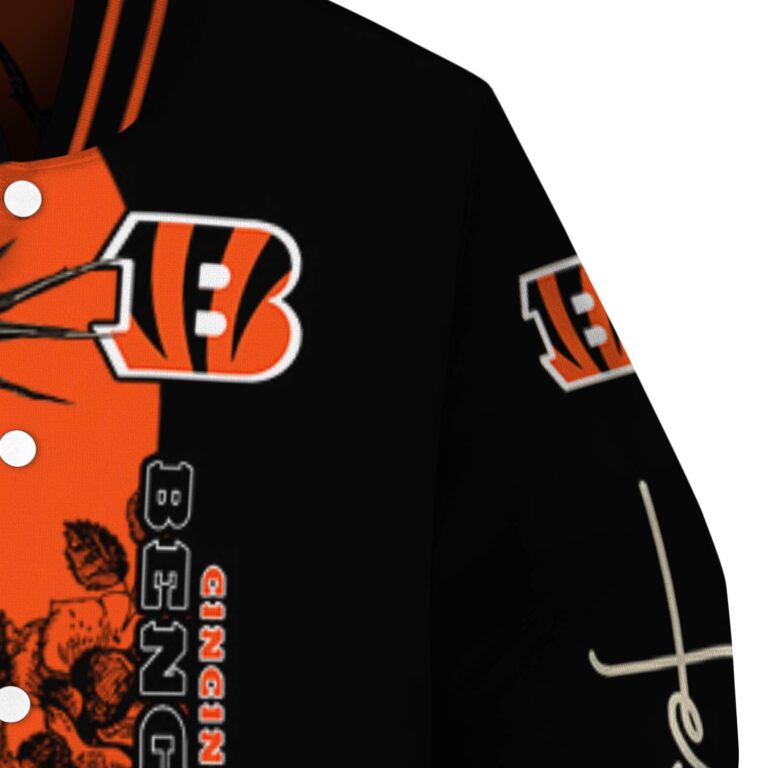 cincinnati bengals hands in prayer orange black jacket premium grade
