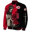 cincinnati reds hands in prayer red black jacket best selling