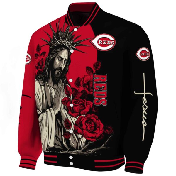 cincinnati reds hands in prayer red black jacket best selling