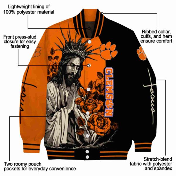 clemson tigers hands in prayer orange black jacket new arrival