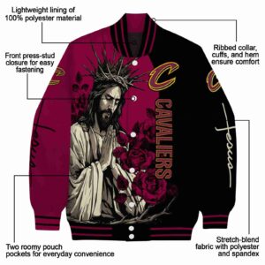 cleveland cavaliers hands in prayer wine black jacket new arrival
