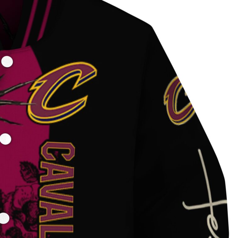 cleveland cavaliers hands in prayer wine black jacket premium grade