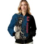 cleveland guardians hands in prayer navy blue black jacket best selling