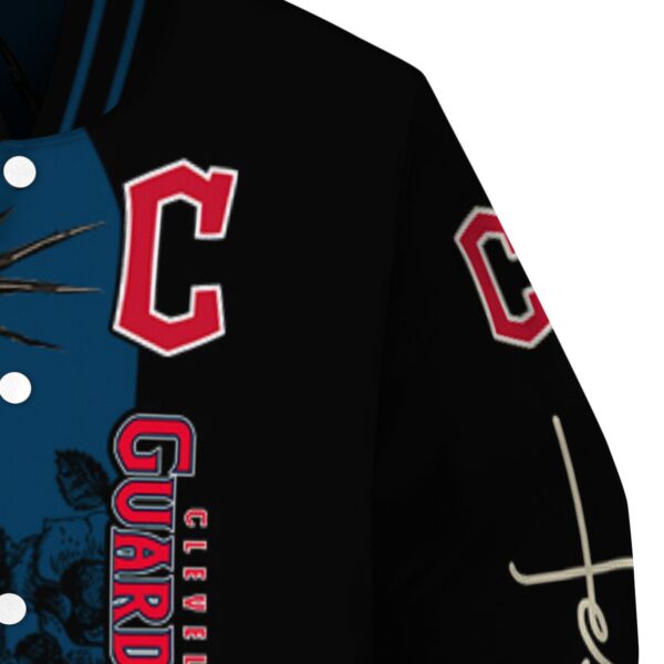 cleveland guardians hands in prayer navy blue black jacket premium grade