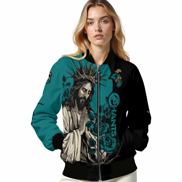 coastal carolina chanticleers hands in prayer green black jacket latest model