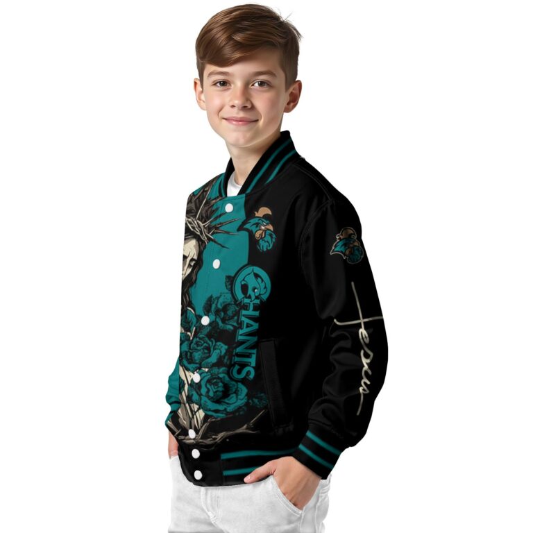 coastal carolina chanticleers hands in prayer green black jacket trendy