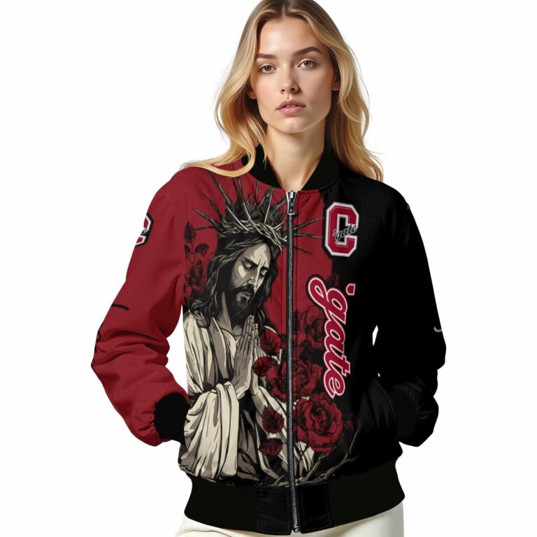 colgate raiders hands in prayer maroon black jacket latest model