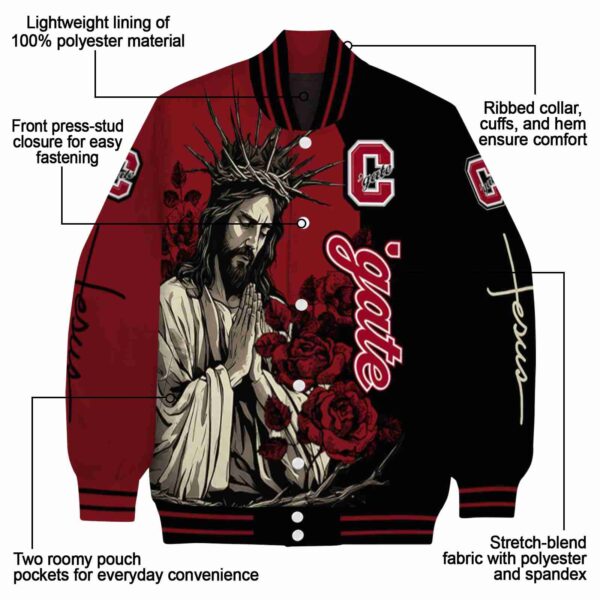 colgate raiders hands in prayer maroon black jacket new arrival