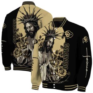 colorado buffaloes hands in prayer gold black jacket fashion forward