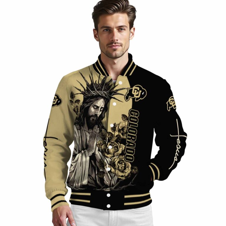 colorado buffaloes hands in prayer gold black jacket high quality