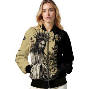 colorado buffaloes hands in prayer gold black jacket latest model