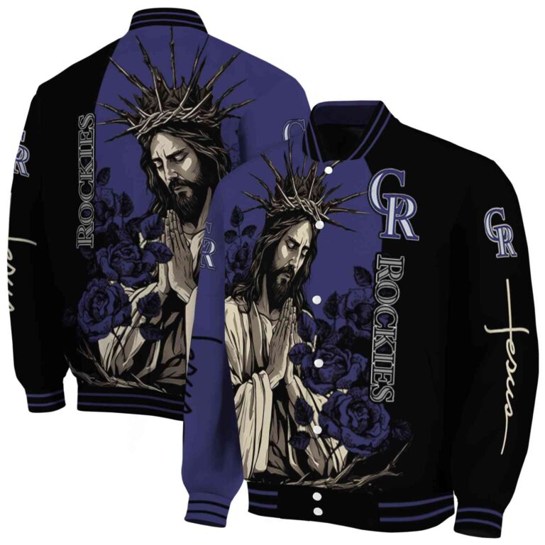 colorado rockies hands in prayer blue black jacket fashion forward