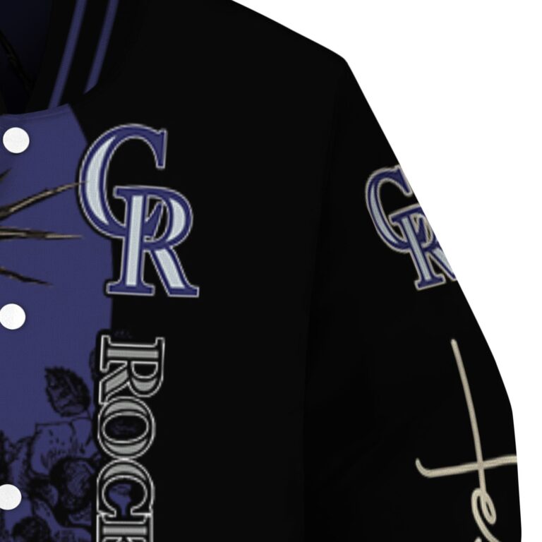 colorado rockies hands in prayer blue black jacket premium grade