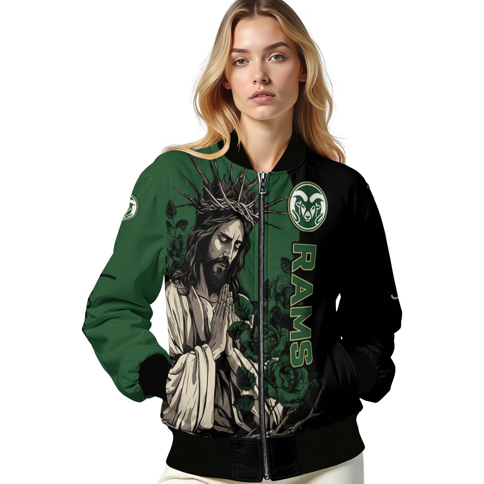 colorado state rams hands in prayer green black jacket latest model colorado state rams hands in prayer green black jacket latest model