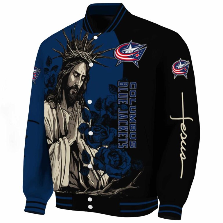columbus blue jackets hands in prayer navy blue black jacket best selling