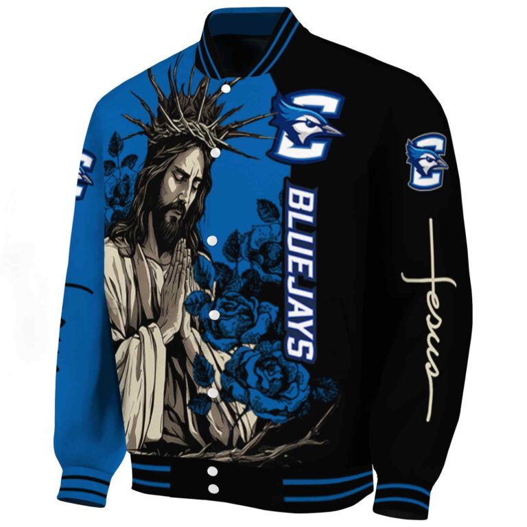 creighton bluejays hands in prayer blue black jacket best selling