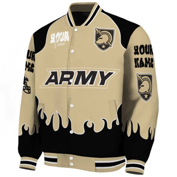 custom army black knights fire graphic gold jacket best selling