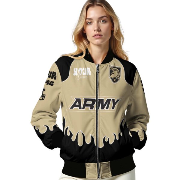 custom army black knights fire graphic gold jacket latest model