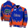 custom florida gators fire graphic blue jacket fashion forward