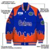 custom florida gators fire graphic blue jacket new arrival