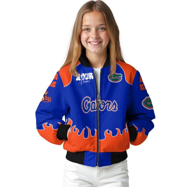 custom florida gators fire graphic blue jacket top rated