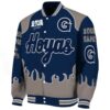 custom georgetown hoyas fire graphic blue jacket best selling