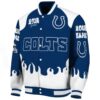 custom indianapolis colts fire graphic blue jacket best selling