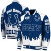 custom indianapolis colts fire graphic blue jacket fashion forward