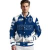 custom indianapolis colts fire graphic blue jacket high quality
