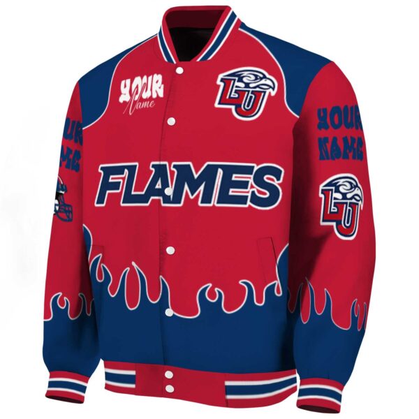 custom liberty flames fire graphic red jacket best selling