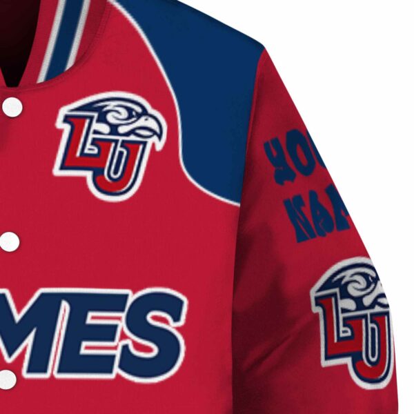 custom liberty flames fire graphic red jacket premium grade