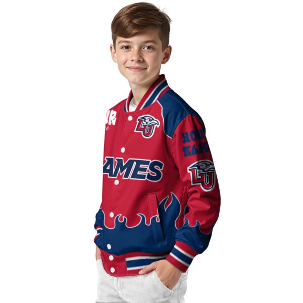 custom liberty flames fire graphic red jacket trendy