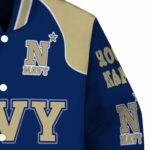 custom navy midshipmen fire graphic blue jacket best selling