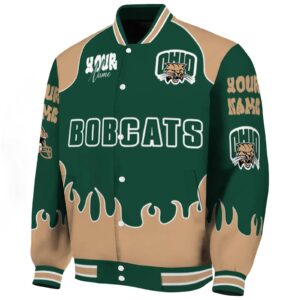 custom ohio bobcats fire graphic green jacket best selling