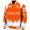custom sam houston bearkats fire graphic orange jacket best selling