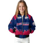 custom south alabama jaguars fire graphic blue jacket best selling