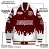custom texas am aggies fire graphic maroon jacket new arrival