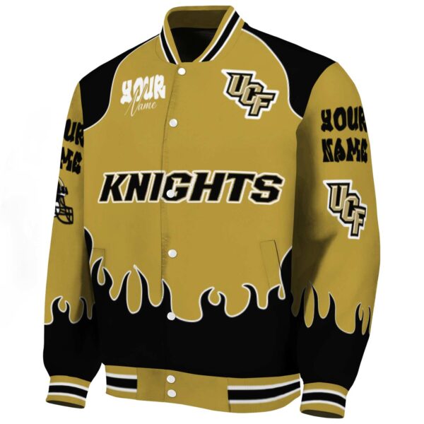 custom ucf knights fire graphic gold jacket best selling