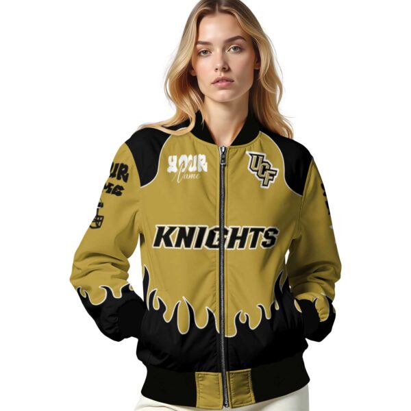 custom ucf knights fire graphic gold jacket latest model