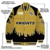 custom ucf knights fire graphic gold jacket new arrival
