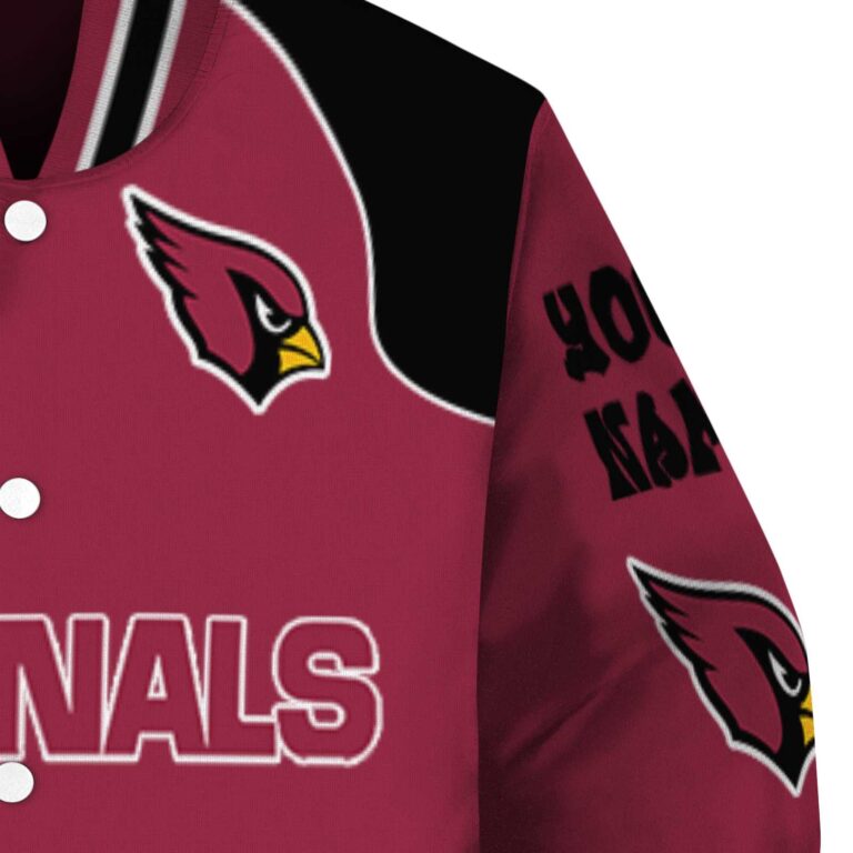 customized arizona cardinals fire graphic red jacket premium grade