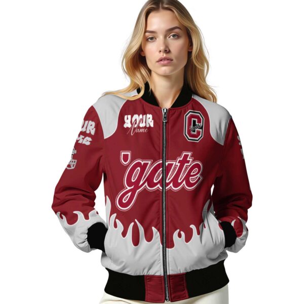 customized colgate raiders fire graphic maroon jacket latest model