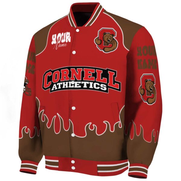 customized cornell big red fire graphic red jacket best selling