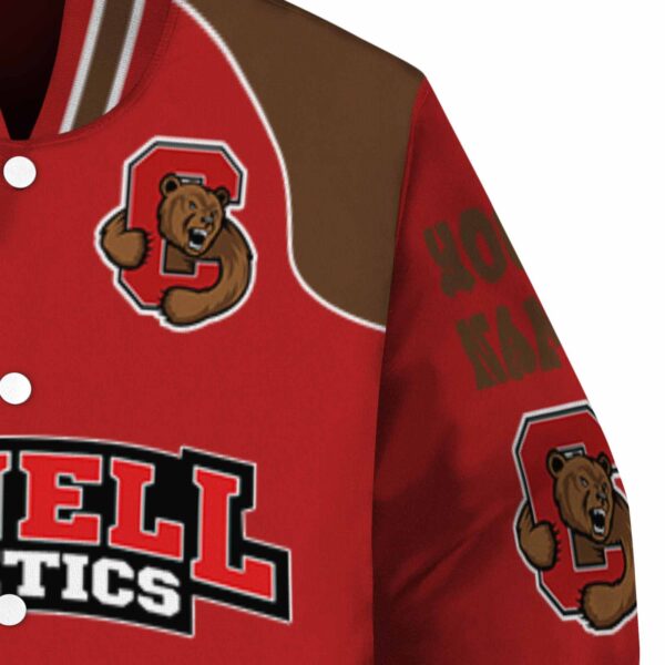 customized cornell big red fire graphic red jacket premium grade