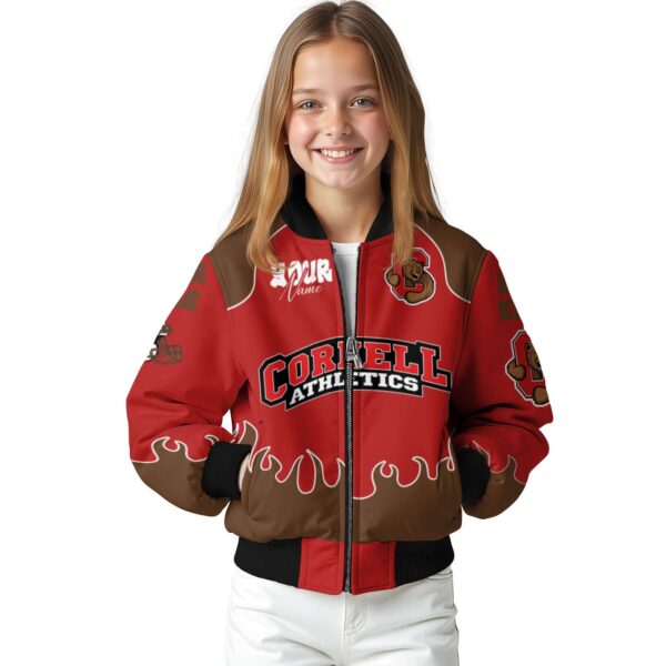 customized cornell big red fire graphic red jacket top rated