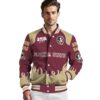 customized florida state seminoles fire graphic garnet jacket high quality