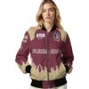 customized florida state seminoles fire graphic garnet jacket latest model