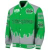 customized marshall thundering herd fire graphic green jacket best selling