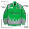 customized marshall thundering herd fire graphic green jacket new arrival
